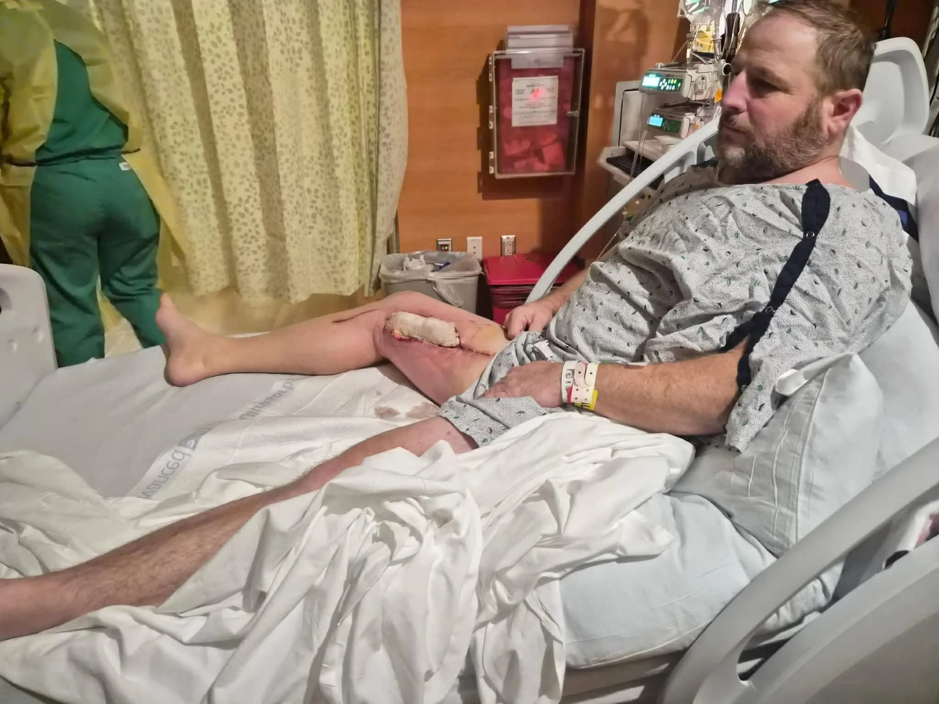 Chad Scott in the hospital