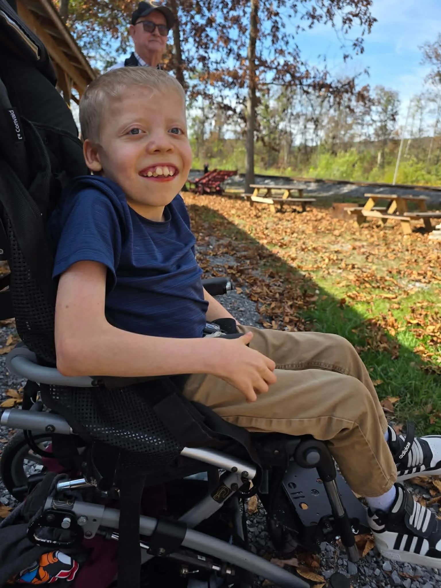 Lincoln Duvall smiling outdoors