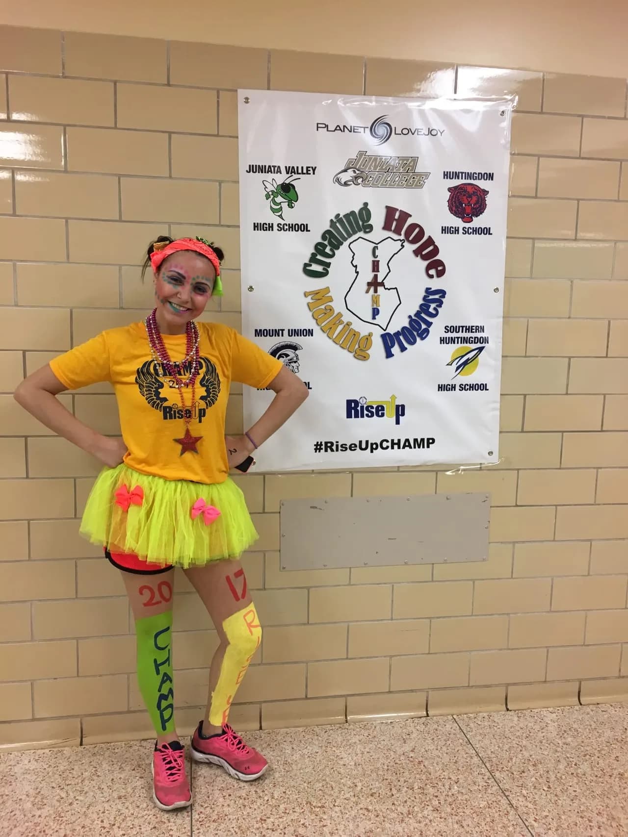 CHAMP student leader at the dance marathon