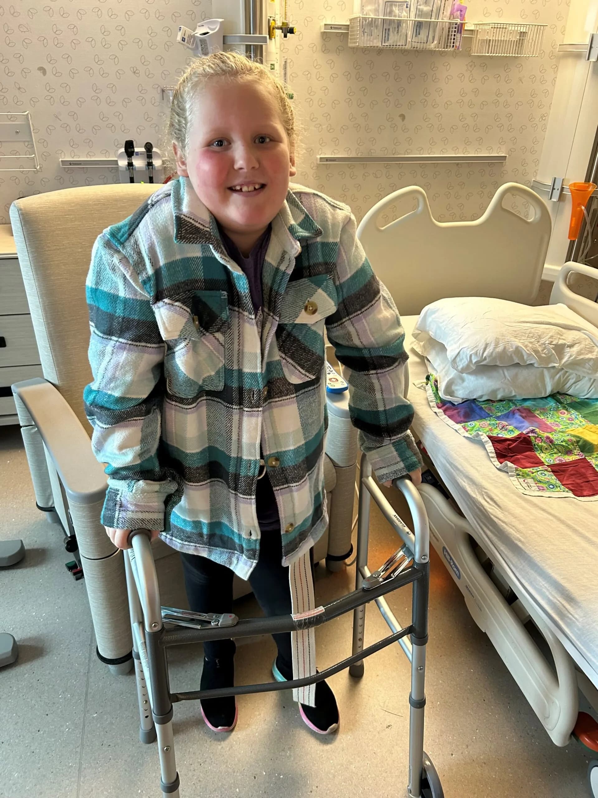 Charlotte Shriner with family support