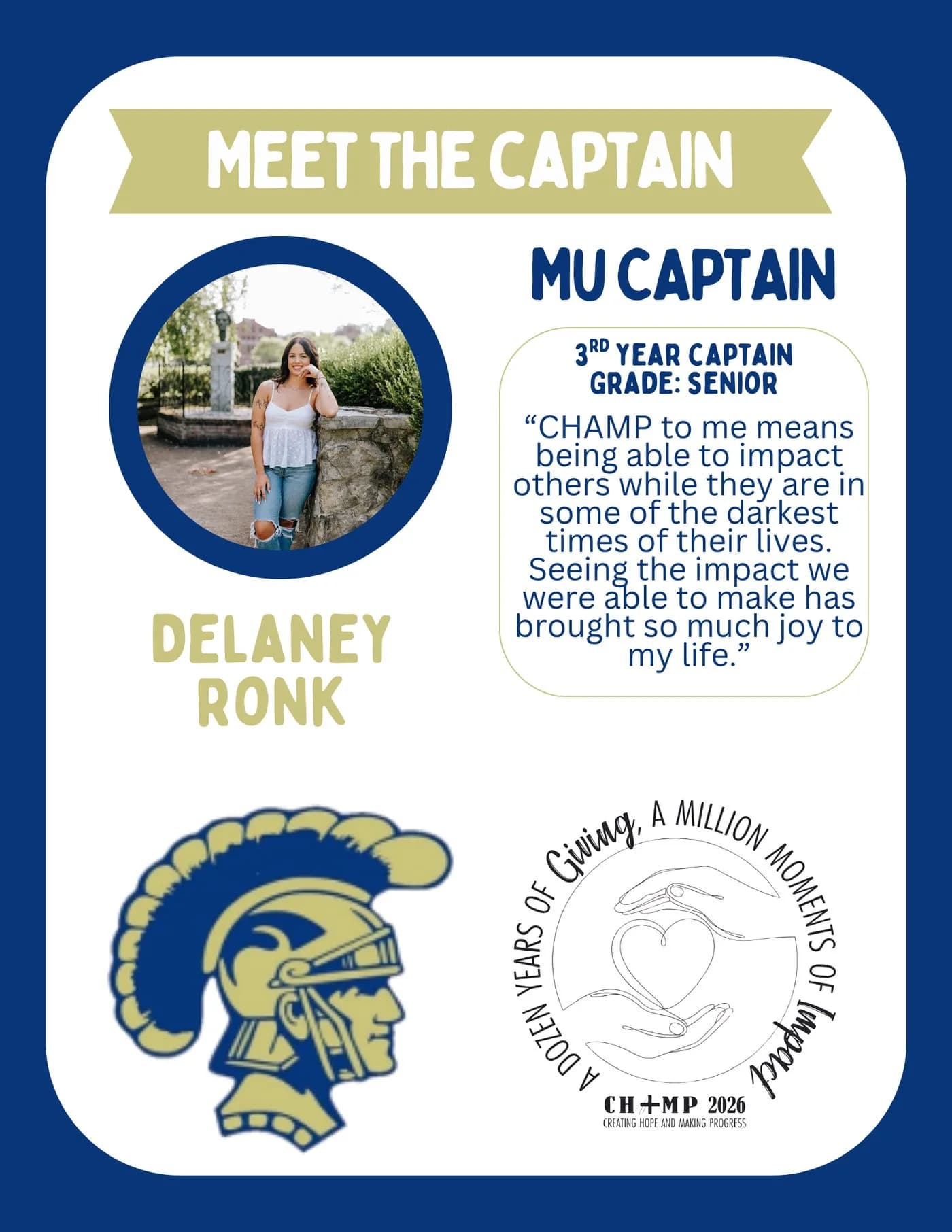 Delaney Ronk, Mount Union CHAMP captain 2025