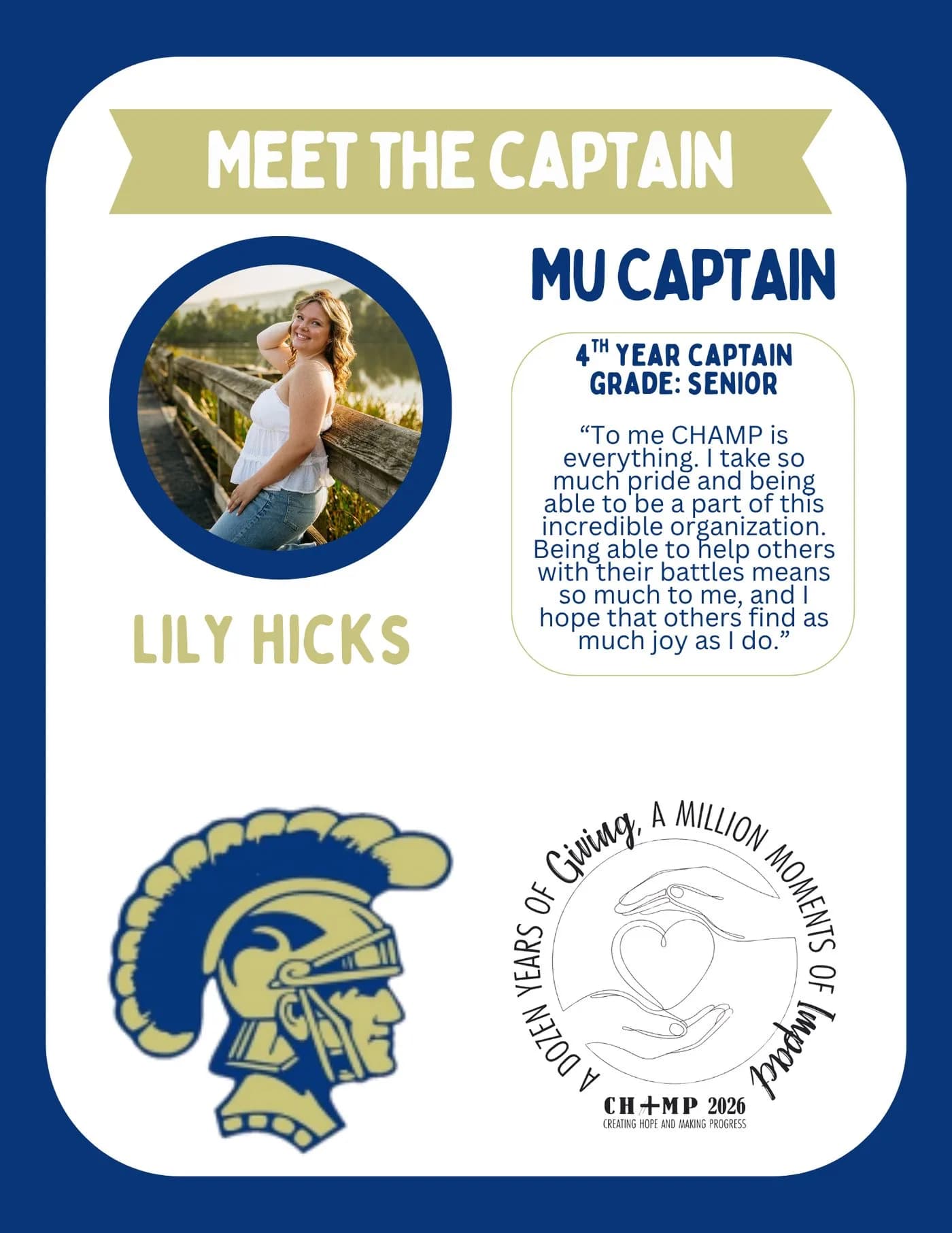 Lily Hicks, Mount Union CHAMP captain 2025