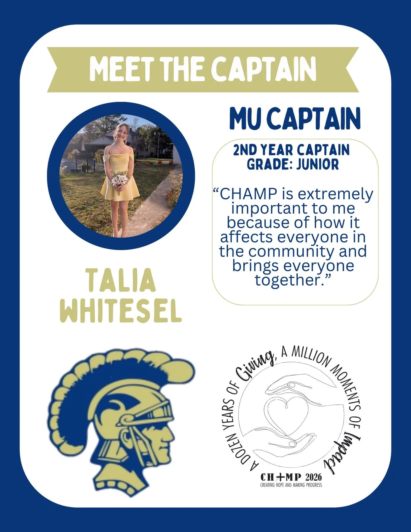 Talia Whitesel, Mount Union CHAMP captain 2025