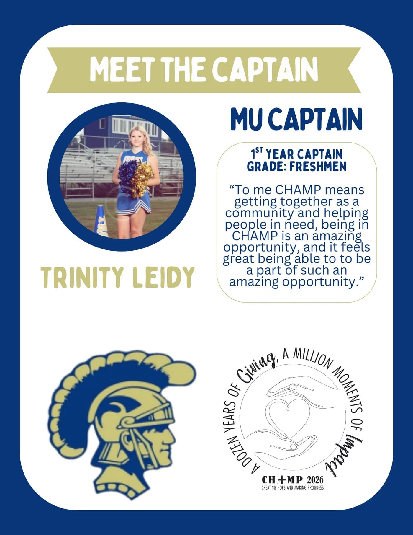 Trinity Leidy, Mount Union CHAMP captain 2025