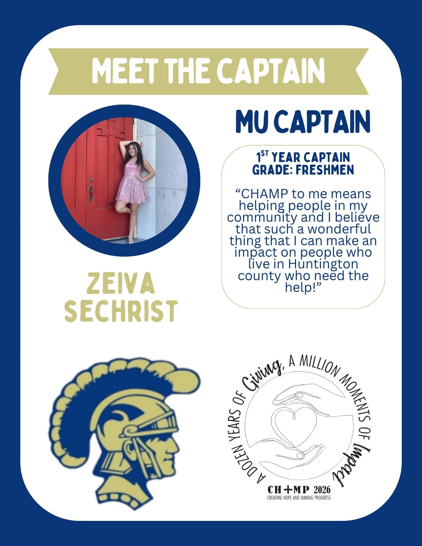 Zeiva Sechrist, Mount Union CHAMP captain 2025